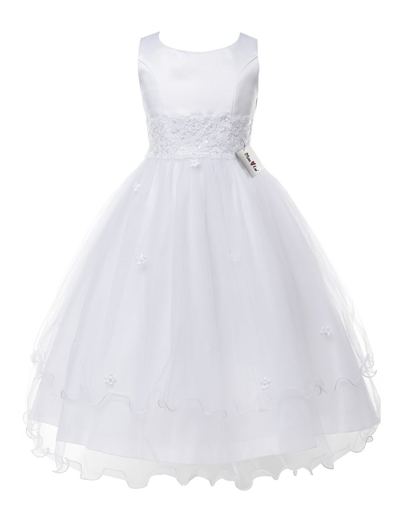 OLIVIA KOO Girls Graceful First Communion Dress (10, White) - Image 2